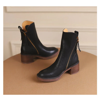 [COMPRE 1 LEVE 2] Bota Feminina em Couro Italiano Palerma™