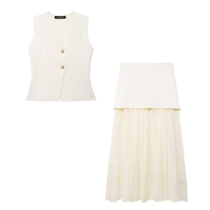 Conjunto Trafza™ Top y Falda