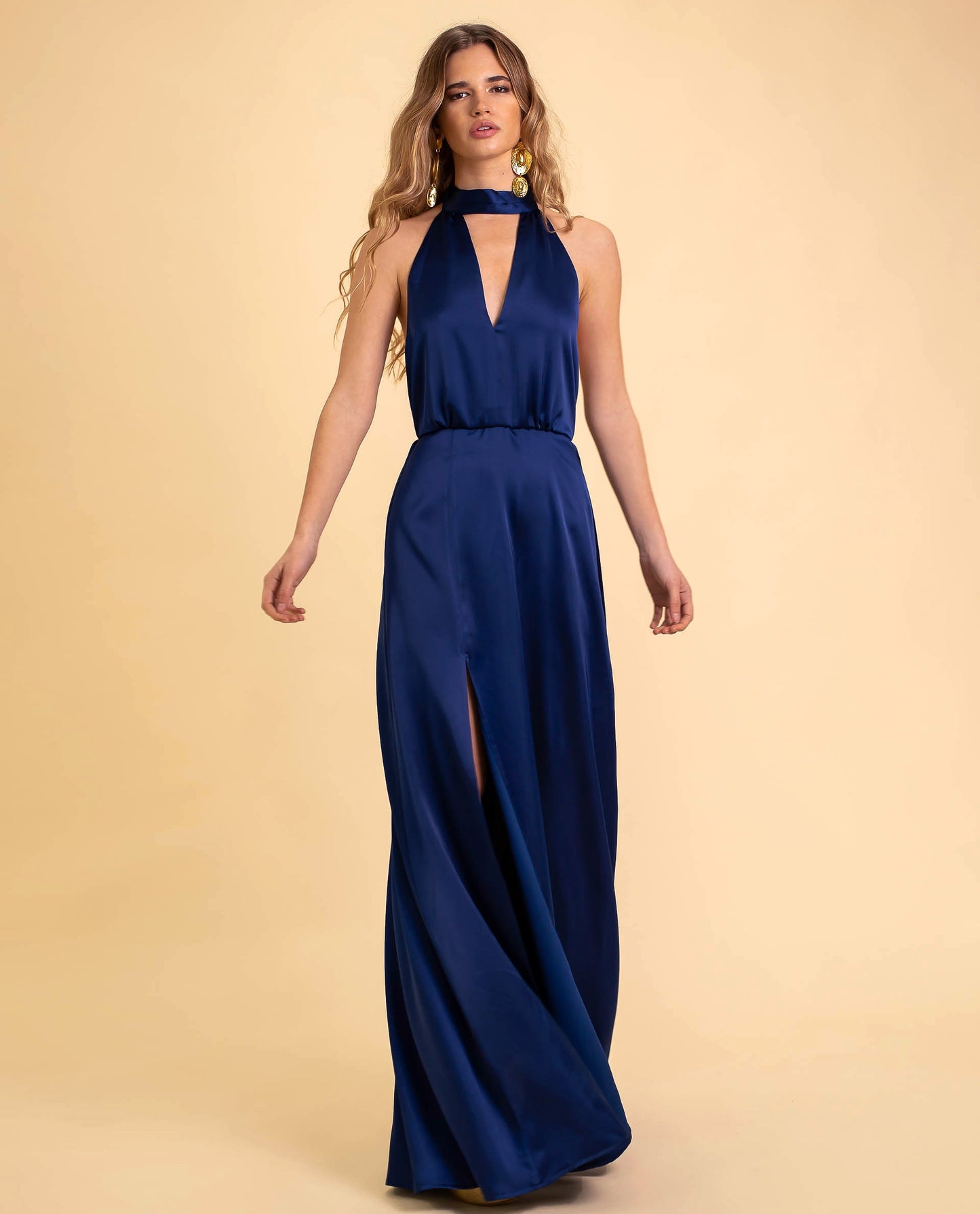 VESTIDO MRS. TRENOR · AZUL MARINO