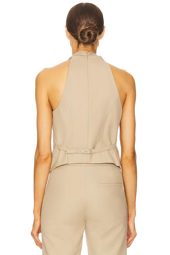 Top con cuello Halter Cruzado